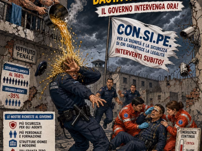 CARCERI SICILIANE FUORI CONTROLLO:DA SIRACUSA A TRAPANI È GUERRIGLIA CONTINUA NICOTRA (CON.SI.PE.): “A TRAPANI TENTATO OMICIDIO CON OLIO BOLLENTE CONTRO UN ISPETTORE.DOPO LA DEVASTAZIONE DI CAVADONNA, LO STATO HA PERSO IL CONTROLLO DEGLI ISTITUTI.INTERVENGA SUBITO IL GOVERNO O CHIUDEREMO NOI LE SEZIONI.”