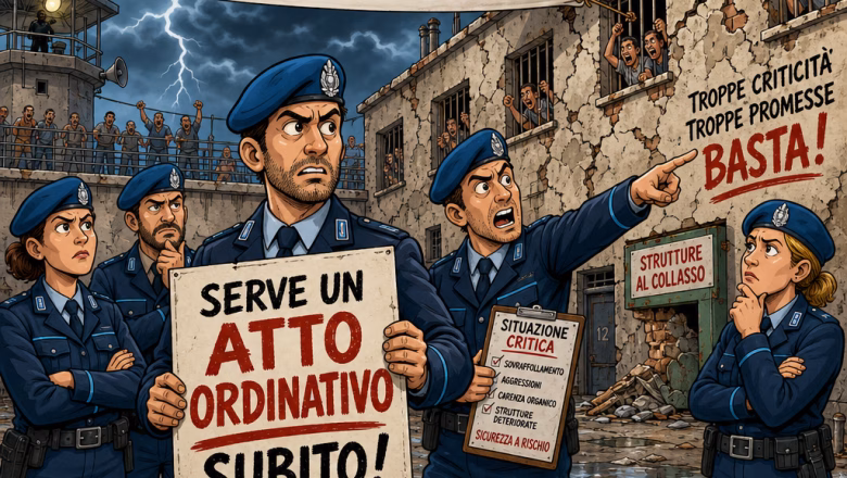 POLIZIA PENITENZIARIA: NICOTRA (CON.SI.PE.), “MENTRE L’INTERNO RIORGANIZZA LA POLIZIA DI STATO, VIA ARENULA NAVIGA A VISTA. SERVE UN ATTO ORDINATIVO SUBITO O IL COMPARTO È UNA FARSA.”