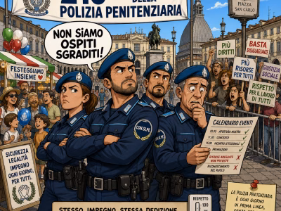 Festa Nazionale della Polizia Penitenziaria a Torino, il CON.SI.PE. tuona contro il Comune: «Inaccettabile il rinvio al 2028 e la scusa delle piazze occupate. Lo Stato non è un ospite sgradito»
