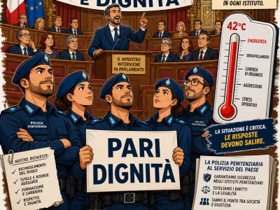 INTERVENTO DEL MINISTRO PIANTEDOSI ALLA CAMERA DEI DEPUTATI: APPREZZAMENTO PER L’ATTENZIONE AL COMPARTO SICUREZZA, MA SULLA POLIZIA PENITENZIARIA OCCORRE UNA RIFLESSIONE PROFONDA SULLA PARI DIGNITÀ E SUL RUOLO STRATEGICO NELL’ORDINE PUBBLICO NAZIONALE.