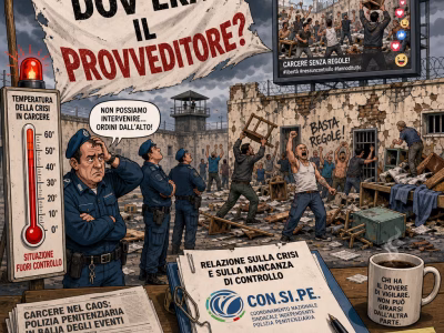 CARCERI, RIVOLTA PISA; NICOTRA (CON.SI.PE.): “NESSUN SUCCESSO, È STATA UNA RESA DELLO STATO. 50 POSTI PERSI E SEZIONE DEVASTATA: DOV’ERA IL PROVVEDITORE?”