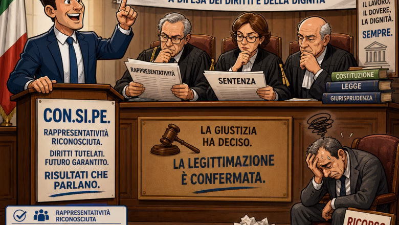 Il TAR Lazio rigetta il ricorso del Si.N.A.P.Pe.: confermata la rappresentatività della CON.SI.PE.